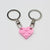 Cute Korean Style Heart Shape Abs Women's Bag Pendant Keychain