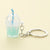 Cute Lady Cup Alloy Plastic Bag Pendant Keychain