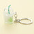 Cute Lady Cup Alloy Plastic Bag Pendant Keychain