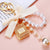 Cute Letter Bow Knot Perfume Bottle Metal Women's Keychain