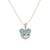 Cute Little Bear Copper Inlay Zircon Pendant Necklace