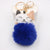 Cute Little Cat Key Chain Pendant School Bag Purse Plush Pendant Jewelry