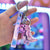 Cute Little Dinosaur Doll Acrylic Key Pendant Leather Cord Keychain