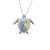 Cute Moon Unicorn Elephant Alloy Copper Rhinestones Pendant Necklace In Bulk