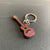 Cute Musical Instrument Guitar Resin Unisex Bag Pendant Keychain