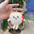 Cute Novelty Toast Hamburger Hot Dog Pp Cotton Plush Unisex Bag Pendant Keychain