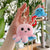 Cute Octopus Pp Cotton Women's Bag Pendant Keychain