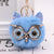 Cute Owl Alloy Plush Unisex Bag Pendant Keychain 1 Piece