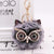 Cute Owl Alloy Plush Unisex Bag Pendant Keychain 1 Piece