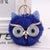 Cute Owl Alloy Plush Unisex Bag Pendant Keychain 1 Piece