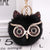 Cute Owl Alloy Plush Unisex Bag Pendant Keychain 1 Piece