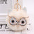 Cute Owl Alloy Plush Unisex Bag Pendant Keychain 1 Piece