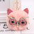 Cute Owl Alloy Plush Unisex Bag Pendant Keychain 1 Piece