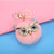 Cute Owl Plush Metal Sequins Rhinestones Bag Pendant Keychain