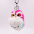 Cute Owl Plush Unisex Bag Pendant Keychain