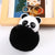 Cute Panda Pu Leather Alloy Plush Plating Bag Pendant Keychain