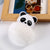 Cute Panda Pu Leather Alloy Plush Plating Bag Pendant Keychain