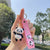 Cute Panda Pvc Metal Unisex Bag Pendant Keychain 1 Piece