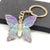 Cute Pastoral Commute Butterfly Arylic Alloy Plating Gold Plated Keychain