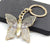 Cute Pastoral Commute Butterfly Arylic Alloy Plating Gold Plated Keychain