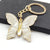 Cute Pastoral Commute Butterfly Arylic Alloy Plating Gold Plated Keychain