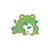 Cute Pastoral Pin Cartoon Hamburger Frog Alloy Unisex Brooches