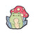 Cute Pastoral Pin Cartoon Mushroom Frog Alloy Plating Unisex Brooches