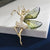 Cute Pin Angel Wings Alloy Inlay Zircon Women'S Brooches