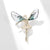 Cute Pin Angel Wings Alloy Inlay Zircon Women'S Brooches