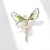 Cute Pin Angel Wings Alloy Inlay Zircon Women'S Brooches