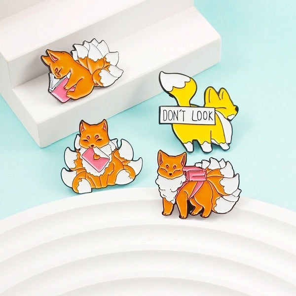 Cute Pin Animal Alloy Stoving Varnish Unisex Brooches