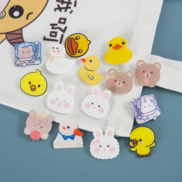 Cute Pin Animal Cartoon Arylic Kid'S Brooches