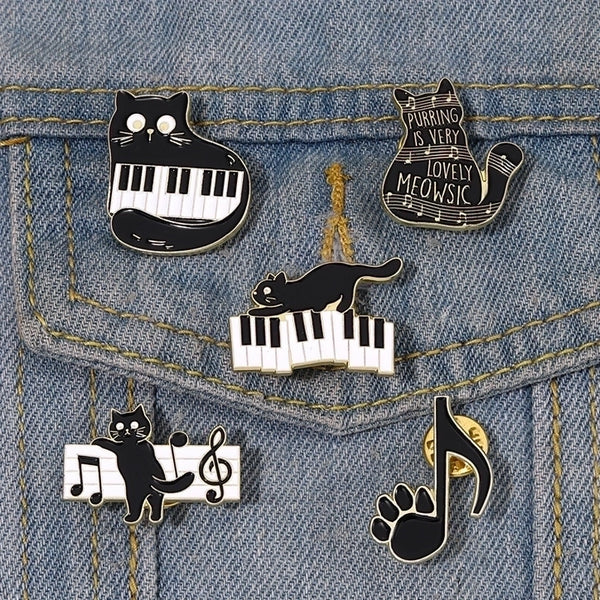 Cute Pin Animal Cat Alloy Plating Unisex Brooches