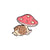 Cute Pin Animal Mushroom Alloy Stoving Varnish Unisex Brooches