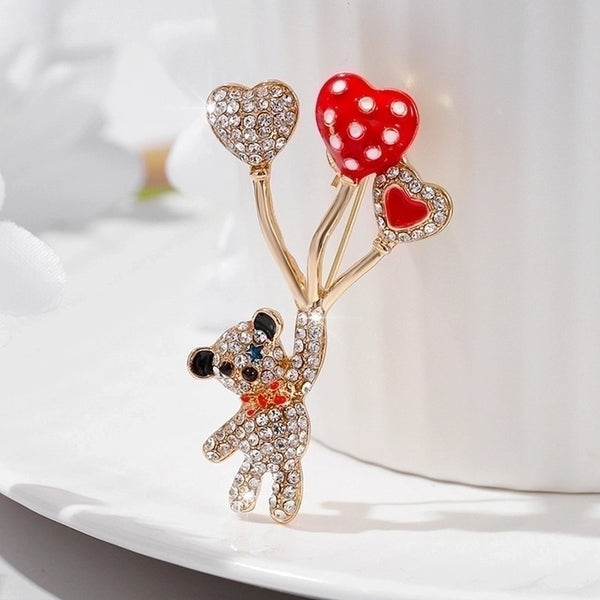 Cute Pin Bear Zinc Alloy Plating Women's Brooches