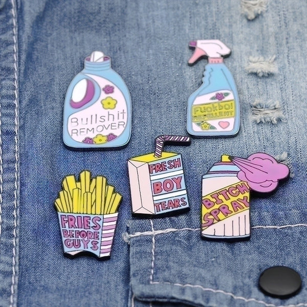 Cute Pin Cartoon Alloy Plating Unisex Brooches