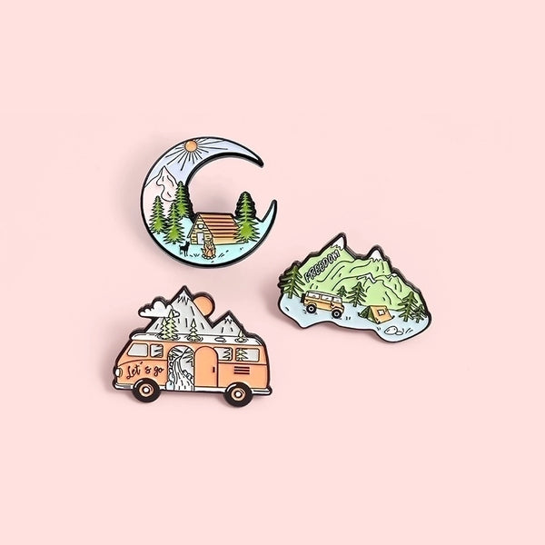 Cute Pin Cartoon Alloy Stoving Varnish Unisex Brooches