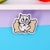 Cute Pin Cartoon Cat Arylic Printing Women's Brooches