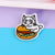 Cute Pin Cartoon Cat Arylic Printing Women's Brooches