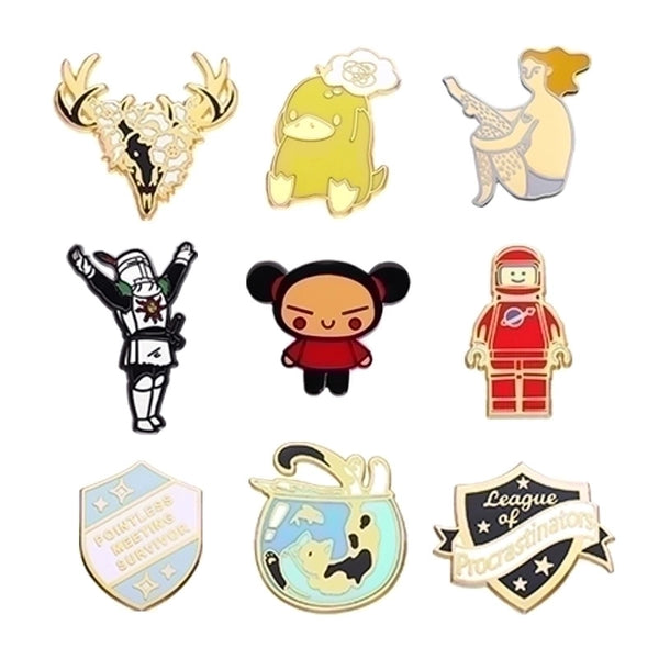 Cute Pin Cartoon Character Alloy Plating Unisex Brooches