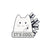 Cute Pin Cat Alloy Plating Metal Unisex Brooches