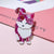 Cute Pin Cat Arylic Stoving Varnish Women's Brooches