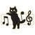 Cute Pin Cat Notes Alloy Stoving Varnish Unisex Brooches