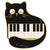 Cute Pin Cat Notes Alloy Stoving Varnish Unisex Brooches