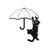 Cute Pin Cat Umbrella Alloy Women's Brooches