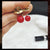 Cute Pin Cherry Alloy Enamel Rhinestones Women'S Brooches