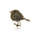 Cute Pin Cock Alloy Inlay Rhinestones Women'S Brooches