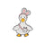 Cute Pin Duck Alloy Stoving Varnish Unisex Brooches