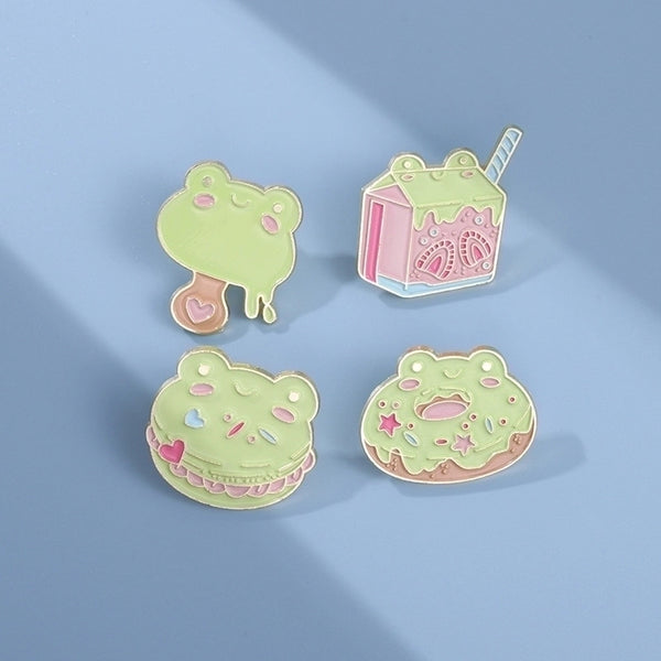 Cute Pin Frog Alloy Plating Unisex Brooches