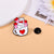 Cute Pin Heart Shape Cat Alloy Enamel Unisex Brooches